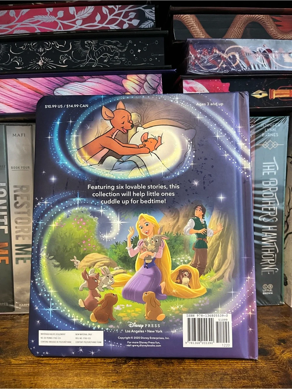 Disney Bedtime Storybook - Purple with Blue and Pink Accents
